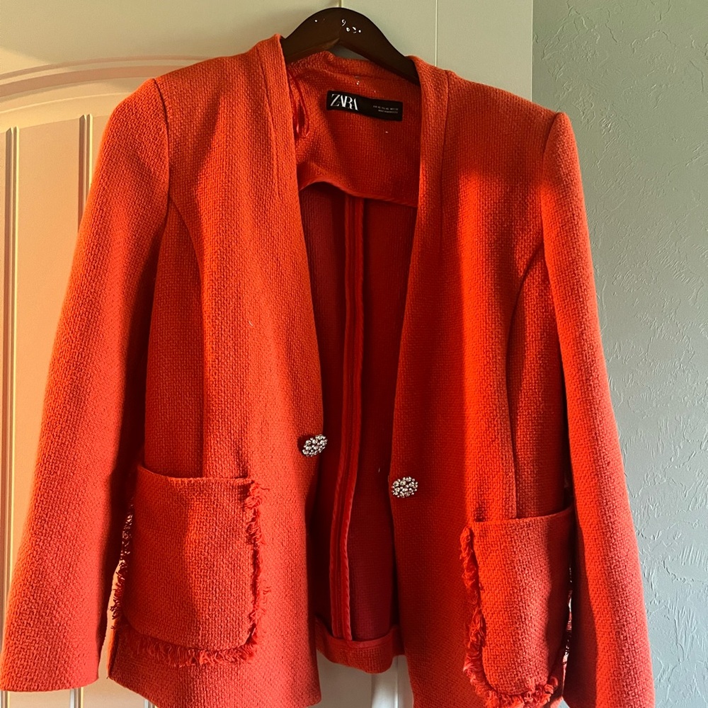 Zara Women's Orange Jacket